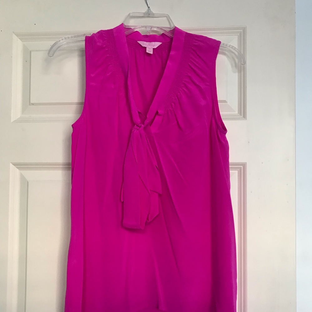 Lilly Pulitzer Silk Tank Pink